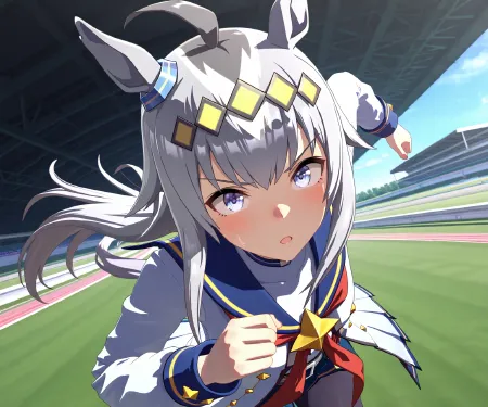 Oguri Cap (Umamusume) in game style 3D ILL-v2 Oguri Cap