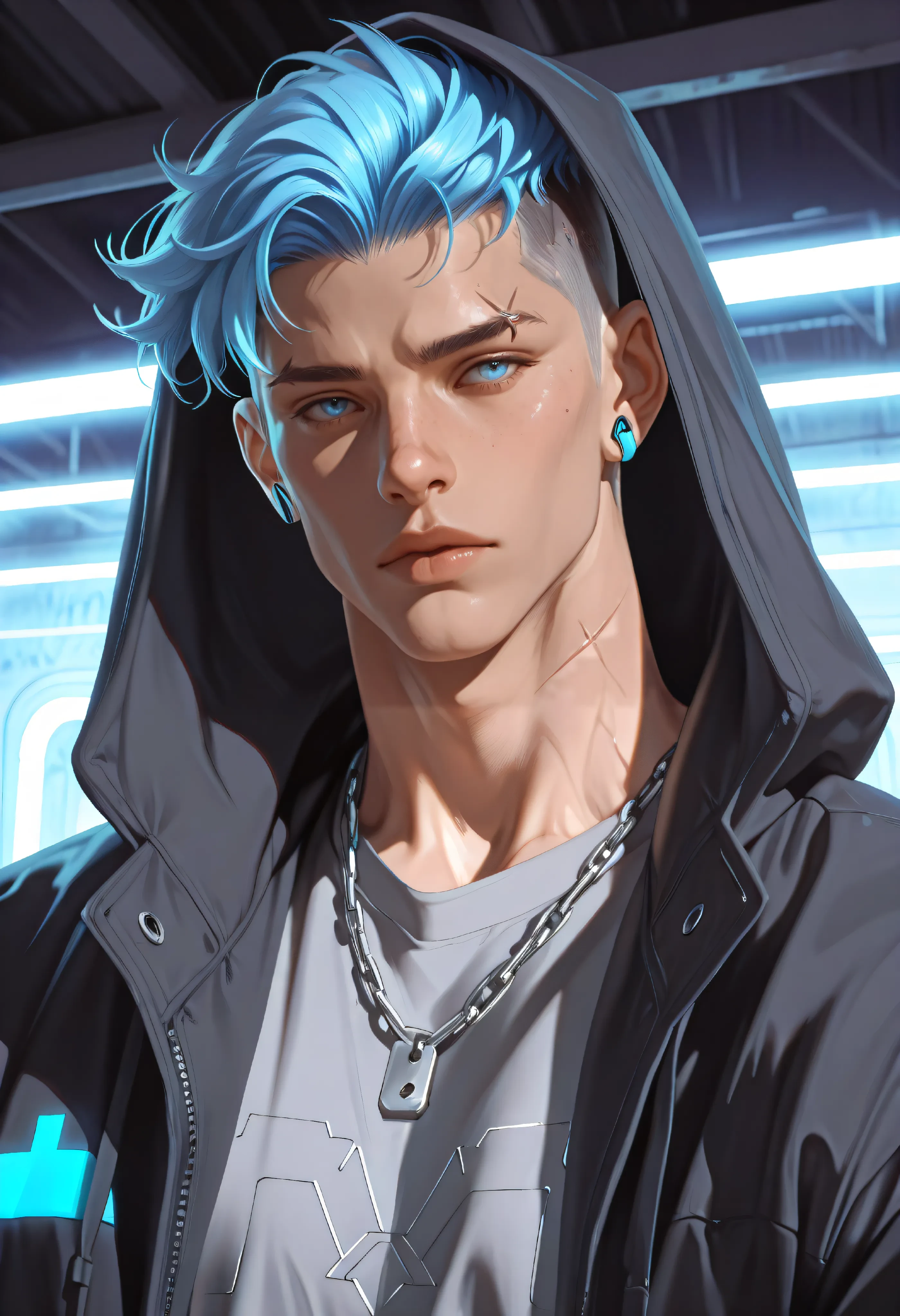 Muscular Anime Male 4K + Detailed