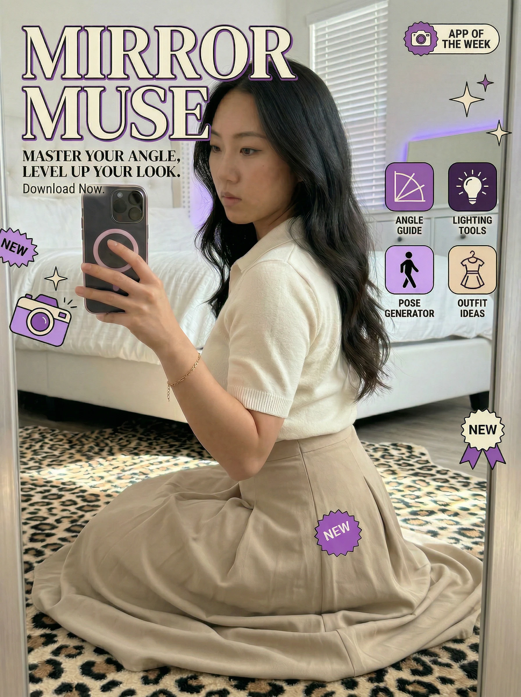Viral Mirror Pose Photo Studio