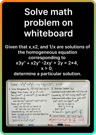 Solve Math Problem - Image to Image