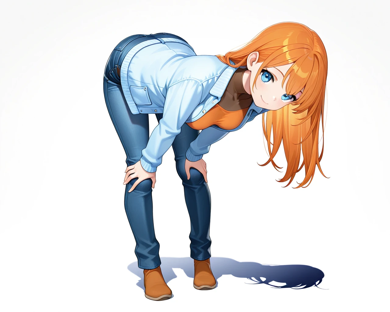 膝手付き中腰立ち / Kneeling with hands, half-crouching 1.0