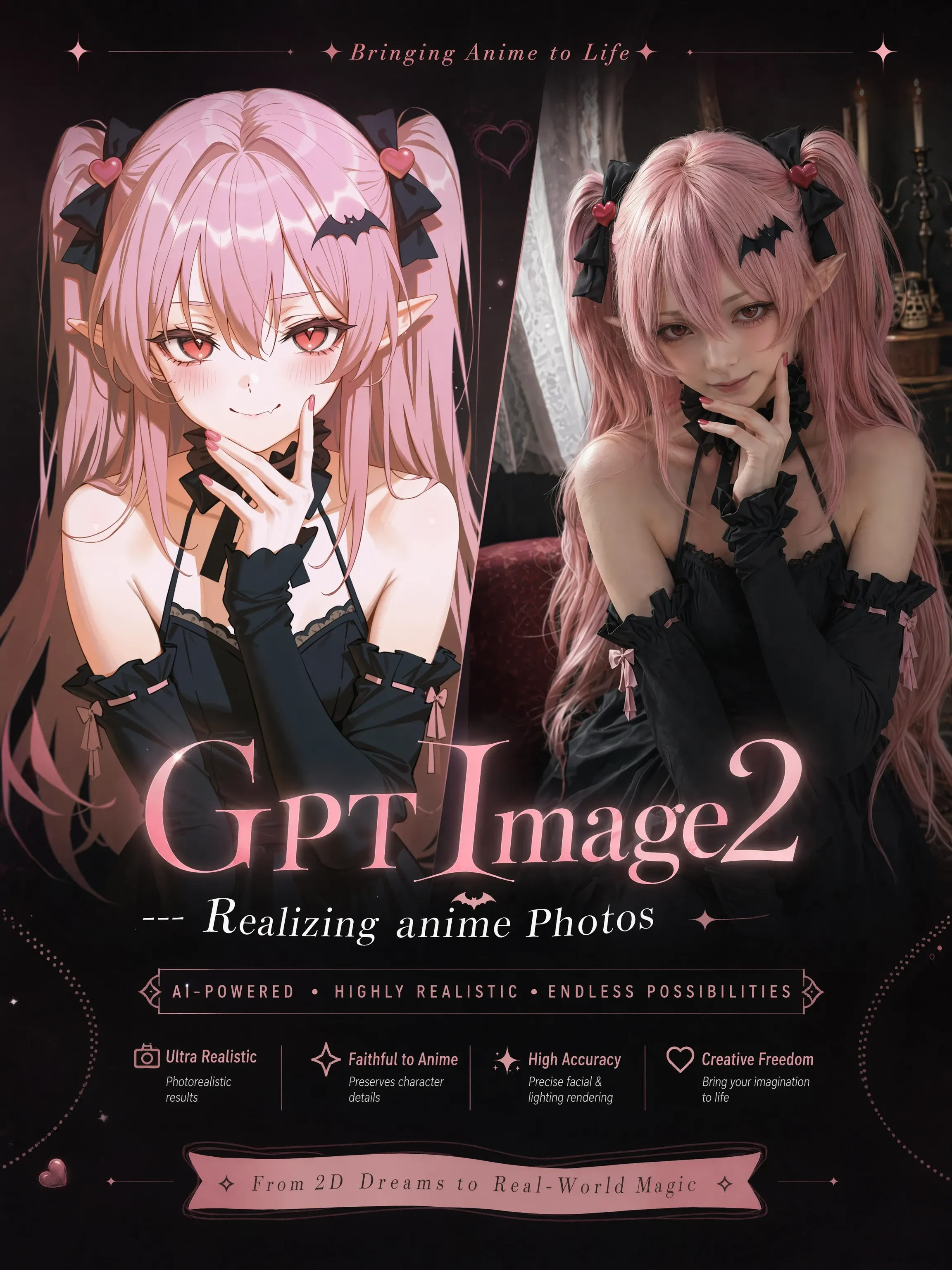 GPT Image 2 -- Make anime-style photos realistic