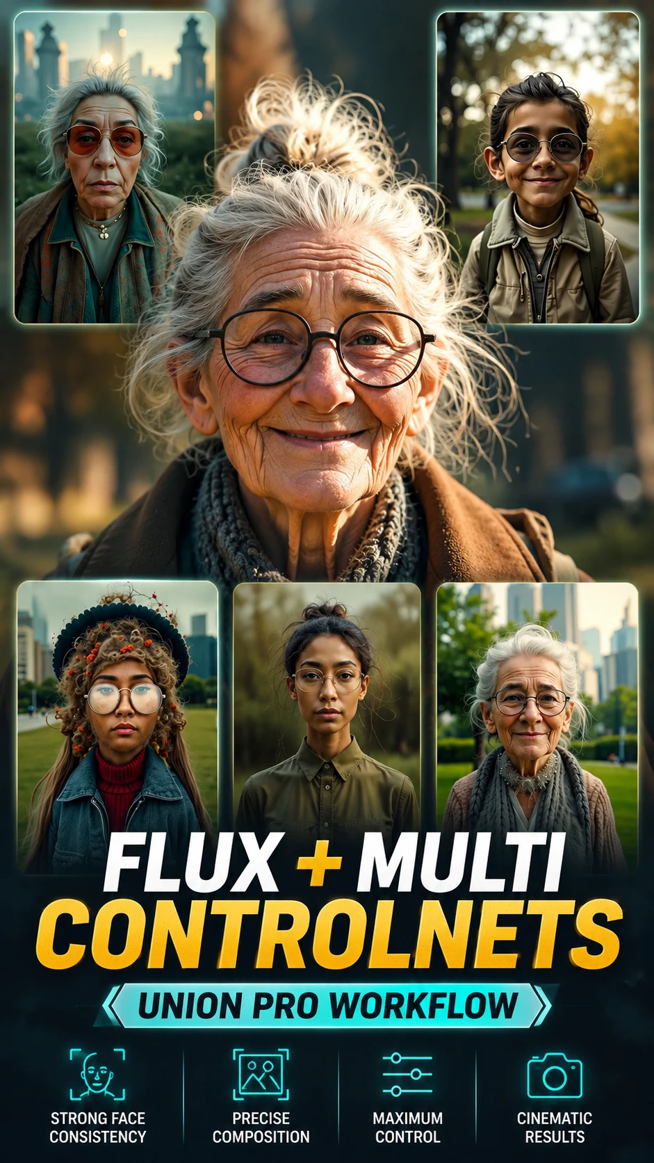 Flux + Múltiplos ControlNets (Union Pro)