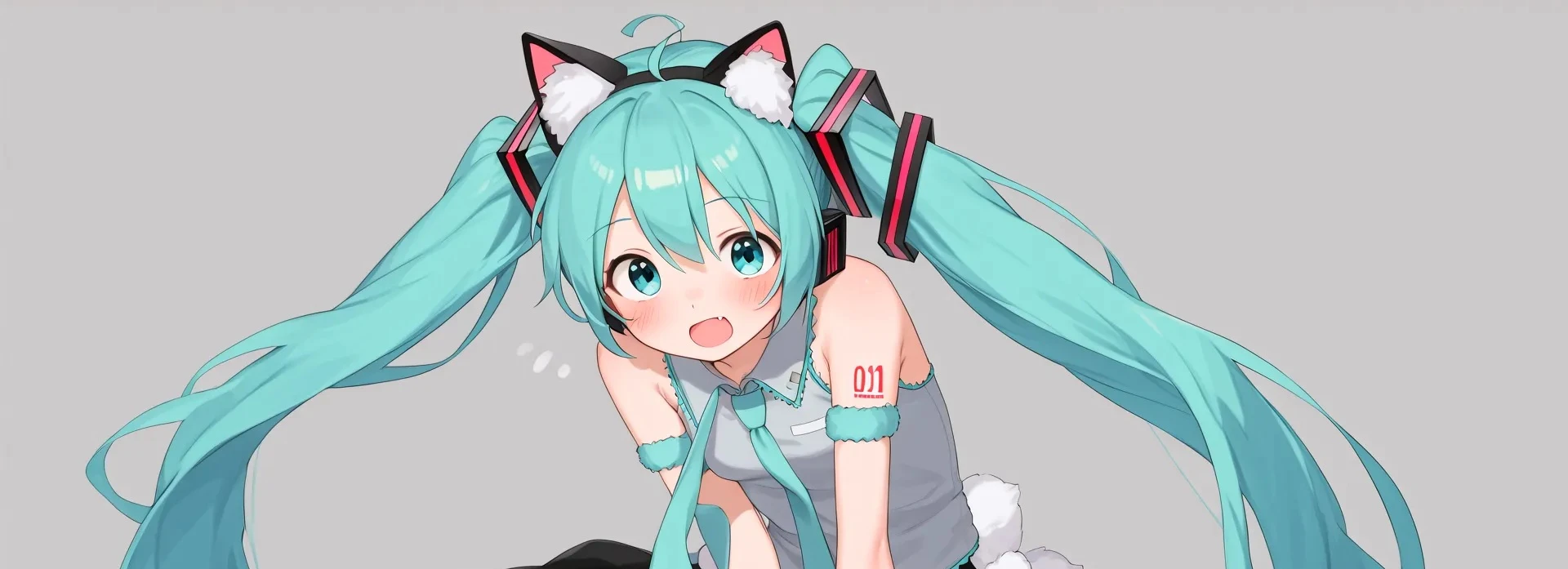 A very cute and fragile Hatsune Miku