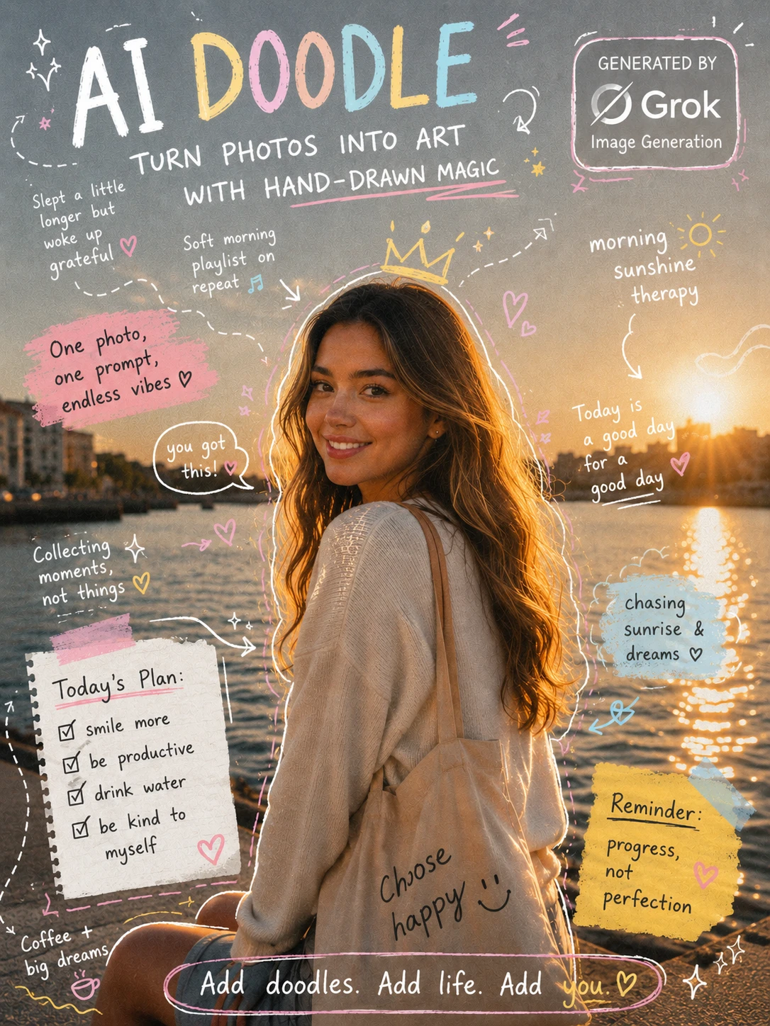 AI Doodle – Turn Photos Into Hand-Drawn Magic | Grok Image Generation