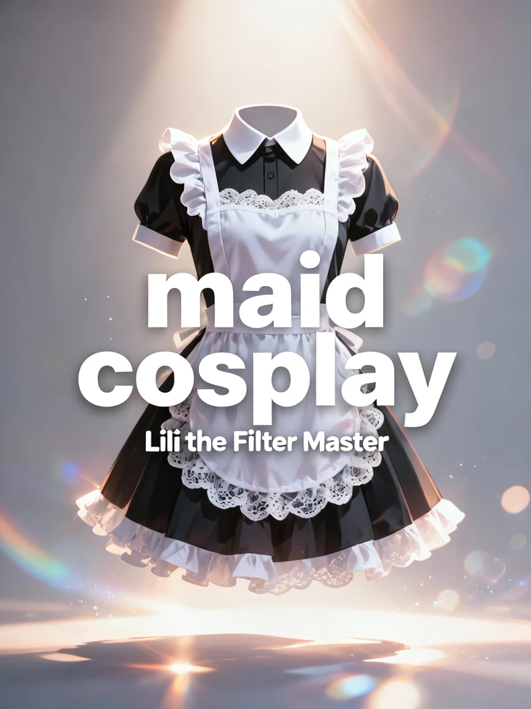Maid Cosplay Filter - Film Edit - Woman