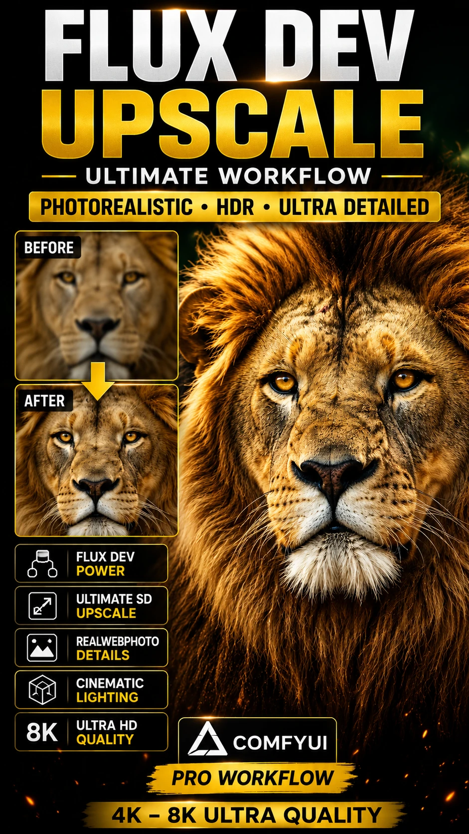 flux UltimateSDUpscale resolution upscaling