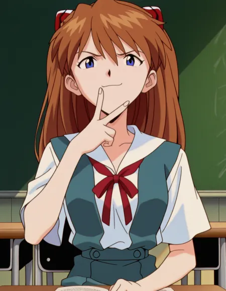 Asuka Langley Soryu (惣流・アスカ・ラングレー) - Neon Genesis Evangelion (新世紀エヴァンゲリオン) - COMMISSION classic anime