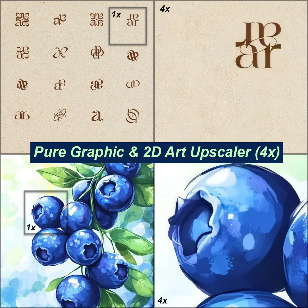 Pure Graphic & 2D Art Upscaler (4x)