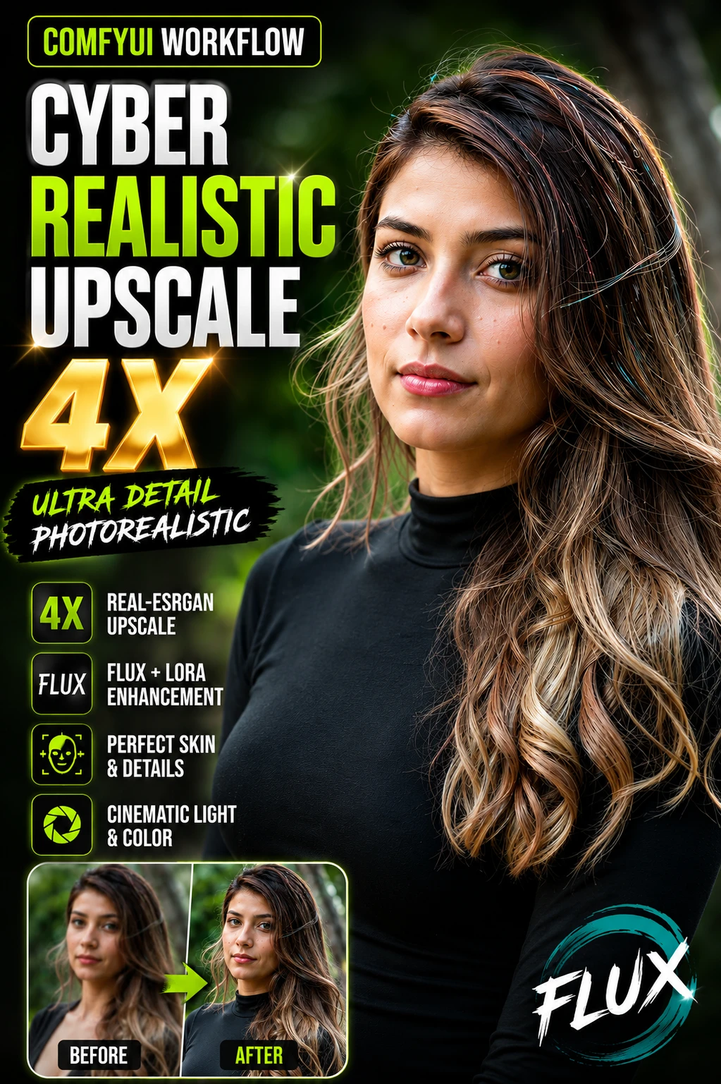 CyberRealistic Upscaler 4× – Upscale Fotográfico (RealESRGAN)