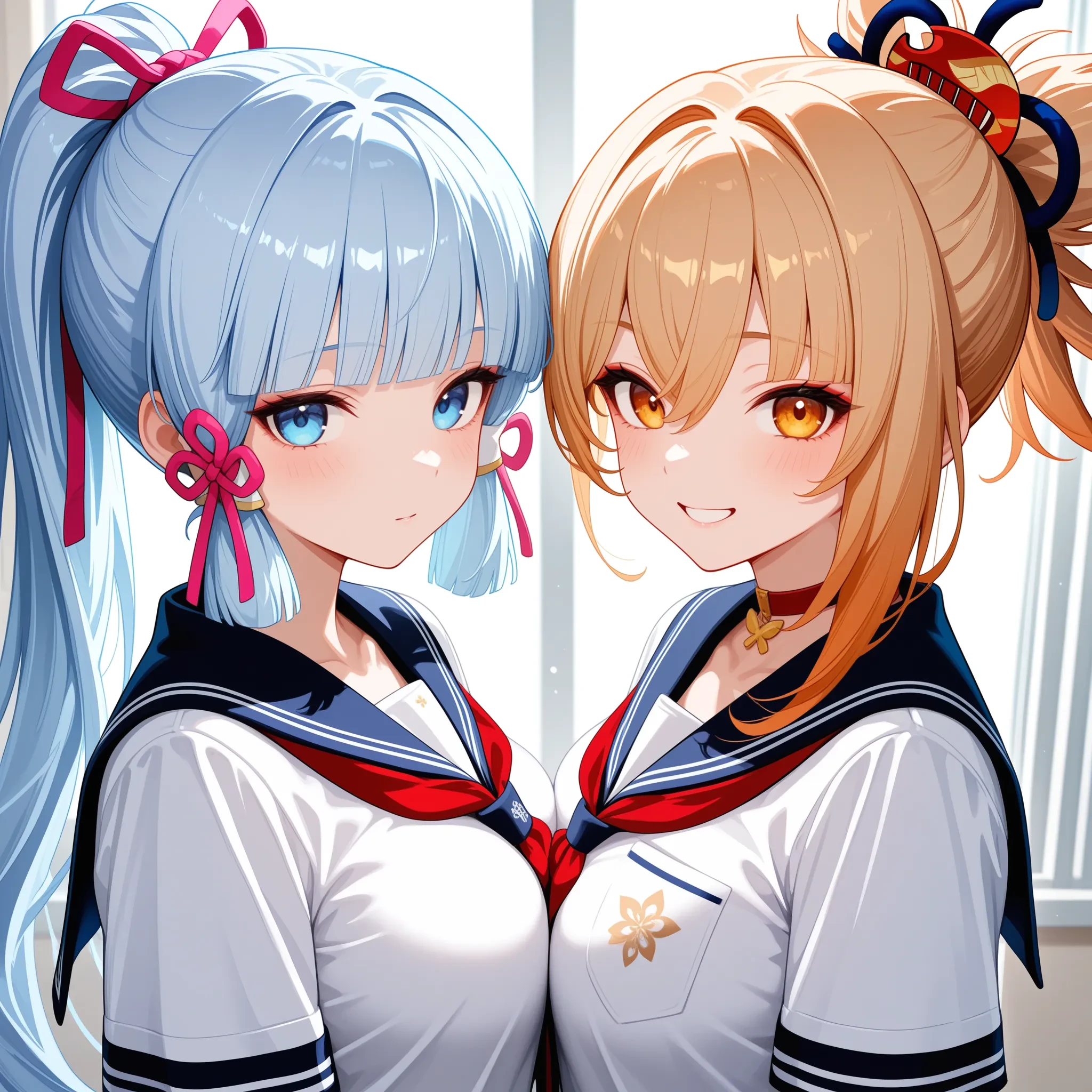 Regional Prompt (2girls Composition) Facefix + Highres