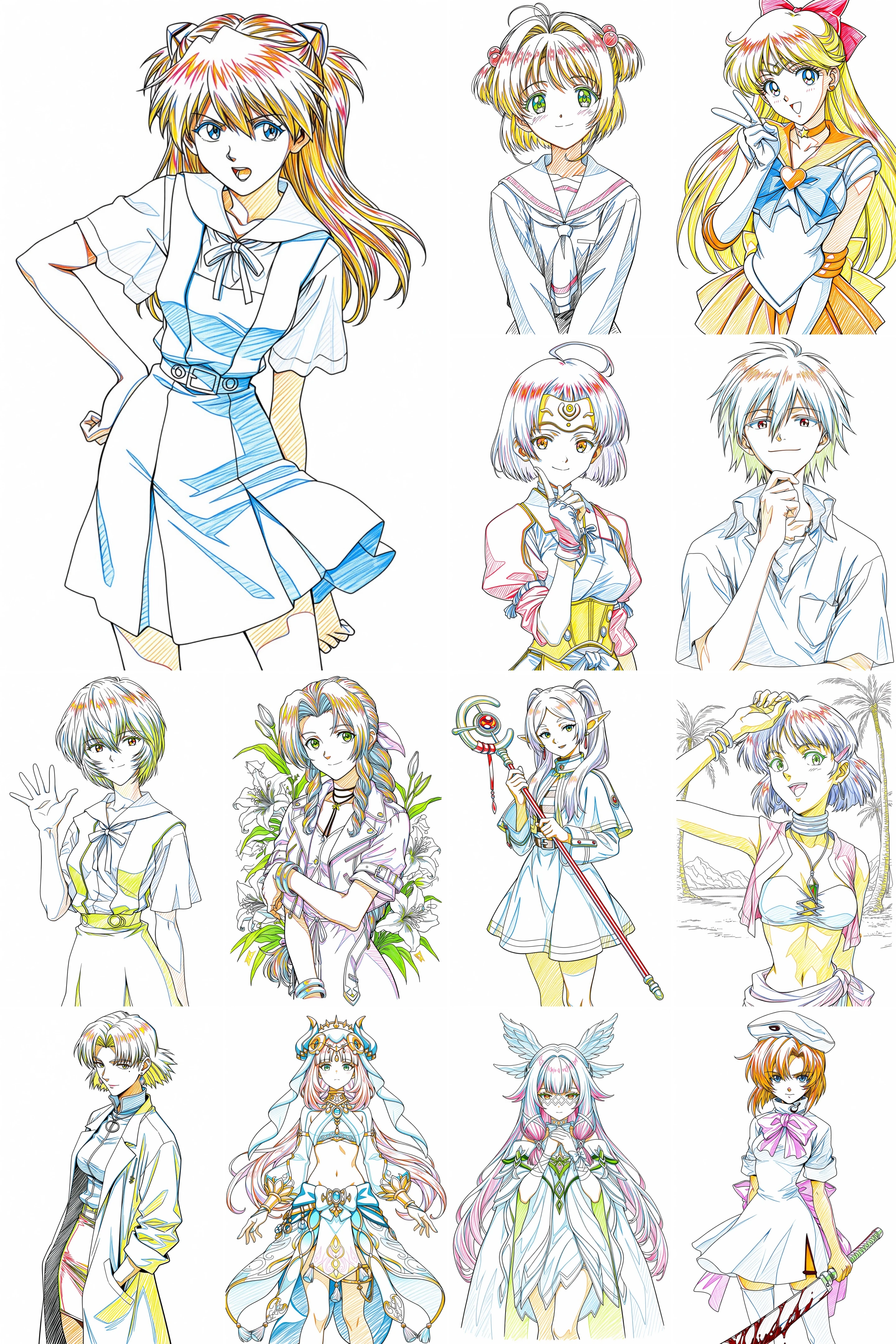 [Anima]【flyx3】Colorful Line Art / 彩色线稿 Anima_v1.0