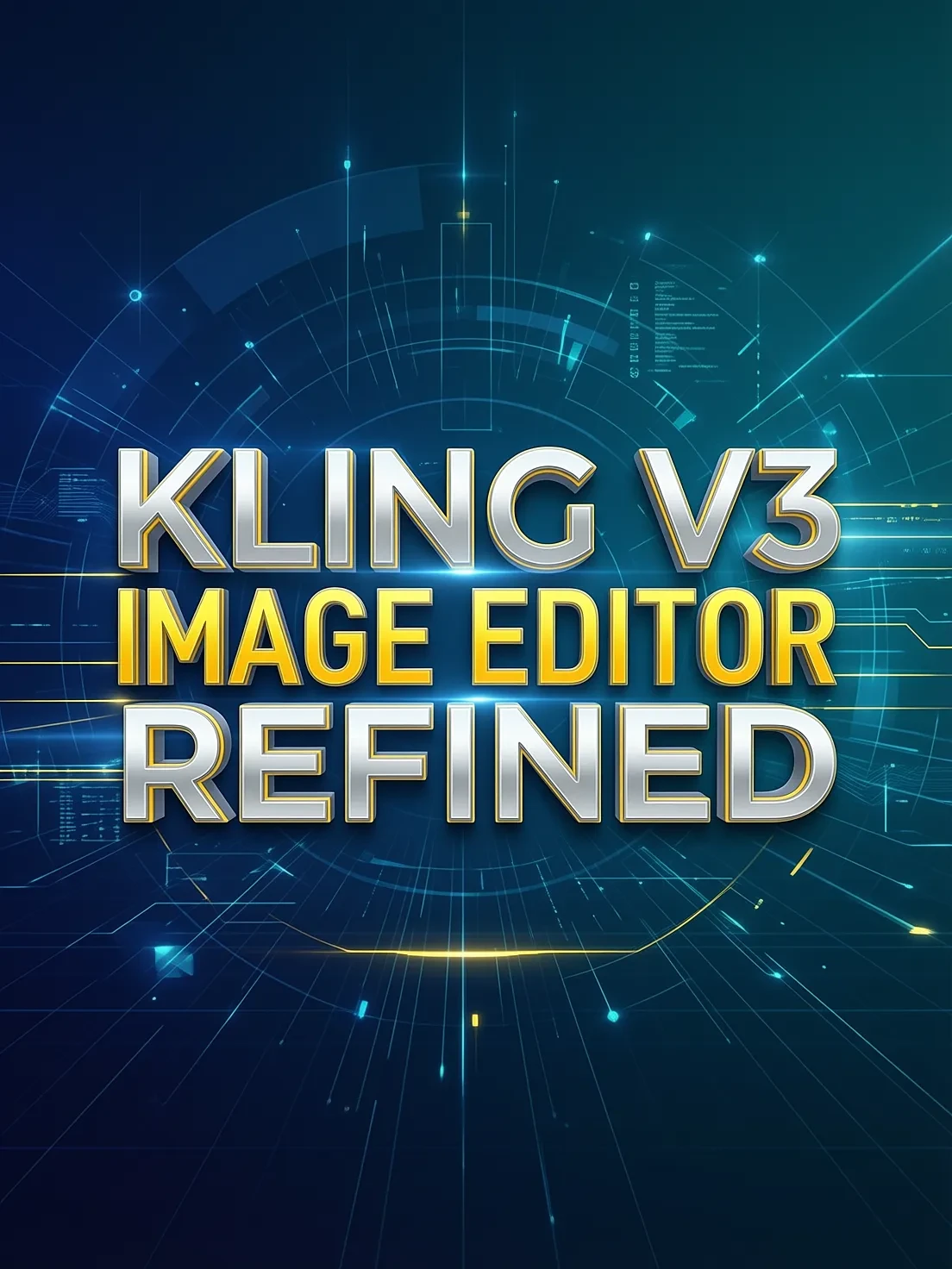 KLING V3 IMAGE EDITOR REFINED