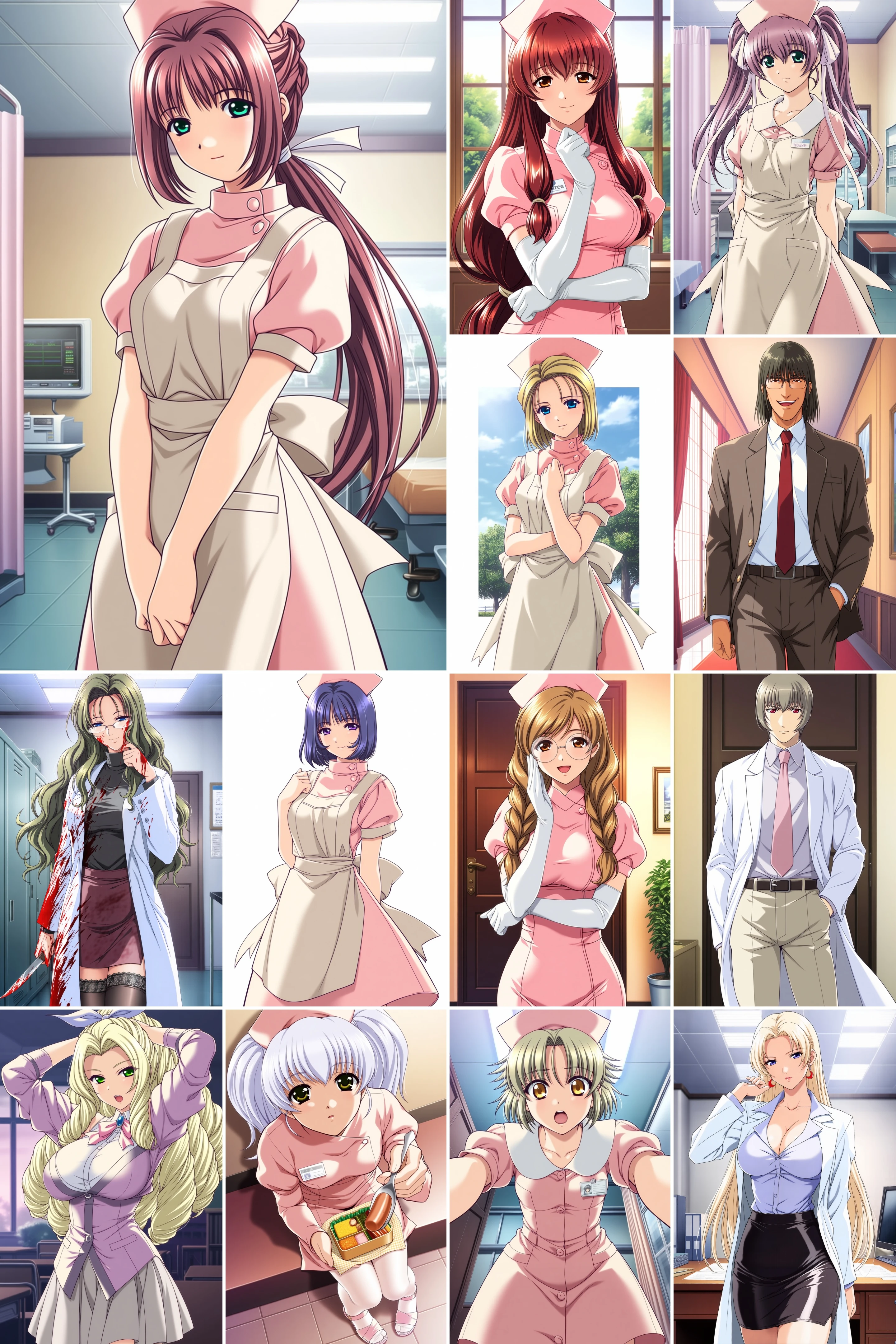 [Anima] 18 in 1，《Night Shift Nurses 1-3》/《夜勤病木东1-3》七瀬恋、風間愛、八神優- Artist Style Anima_v1.0