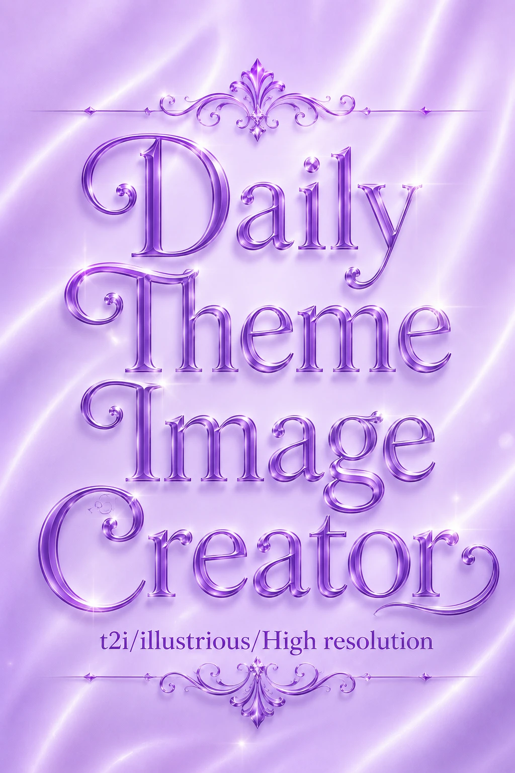 Today's Theme Image Creator (for illustrious/model and 3LoRA)