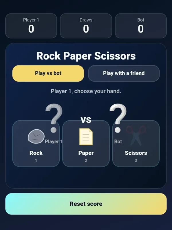 Create a rock, paper scissors
