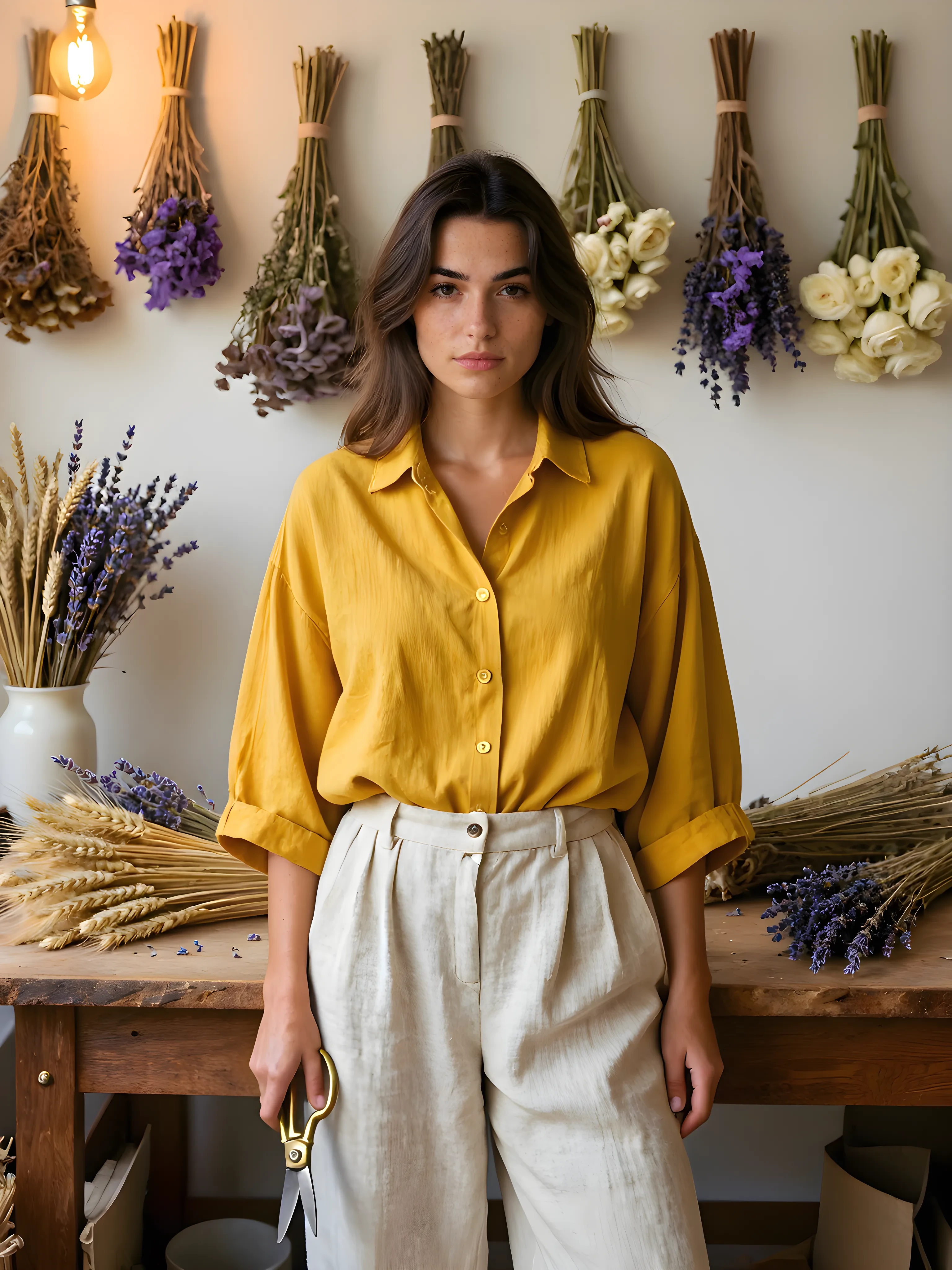 T2I Portrait Botanical Editorial 4K upscale