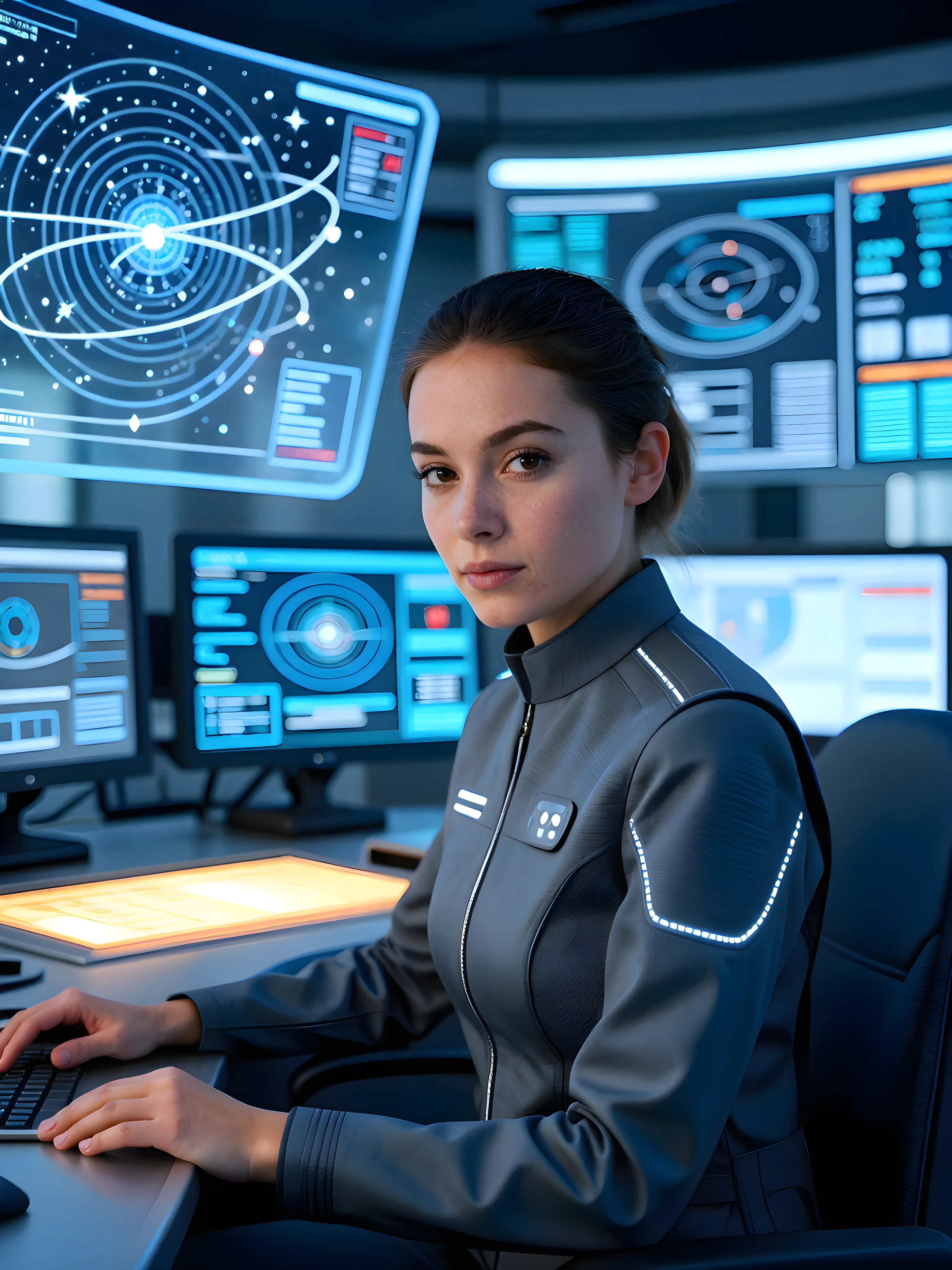 T2I Space Portrait Sci-Fi Workflow 4K Upscale