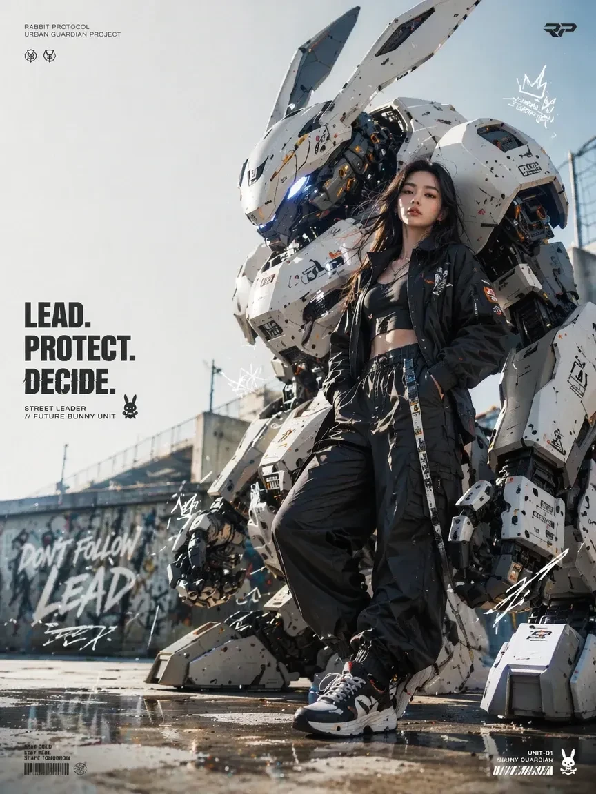 J_Mecha Guardian_Cyberpunk_Wasteland Post-Apocalypse