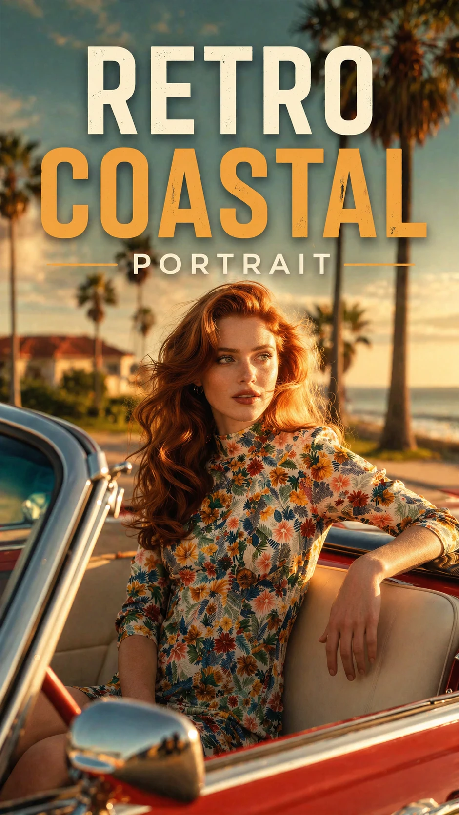 Retro Coastal Portrait
