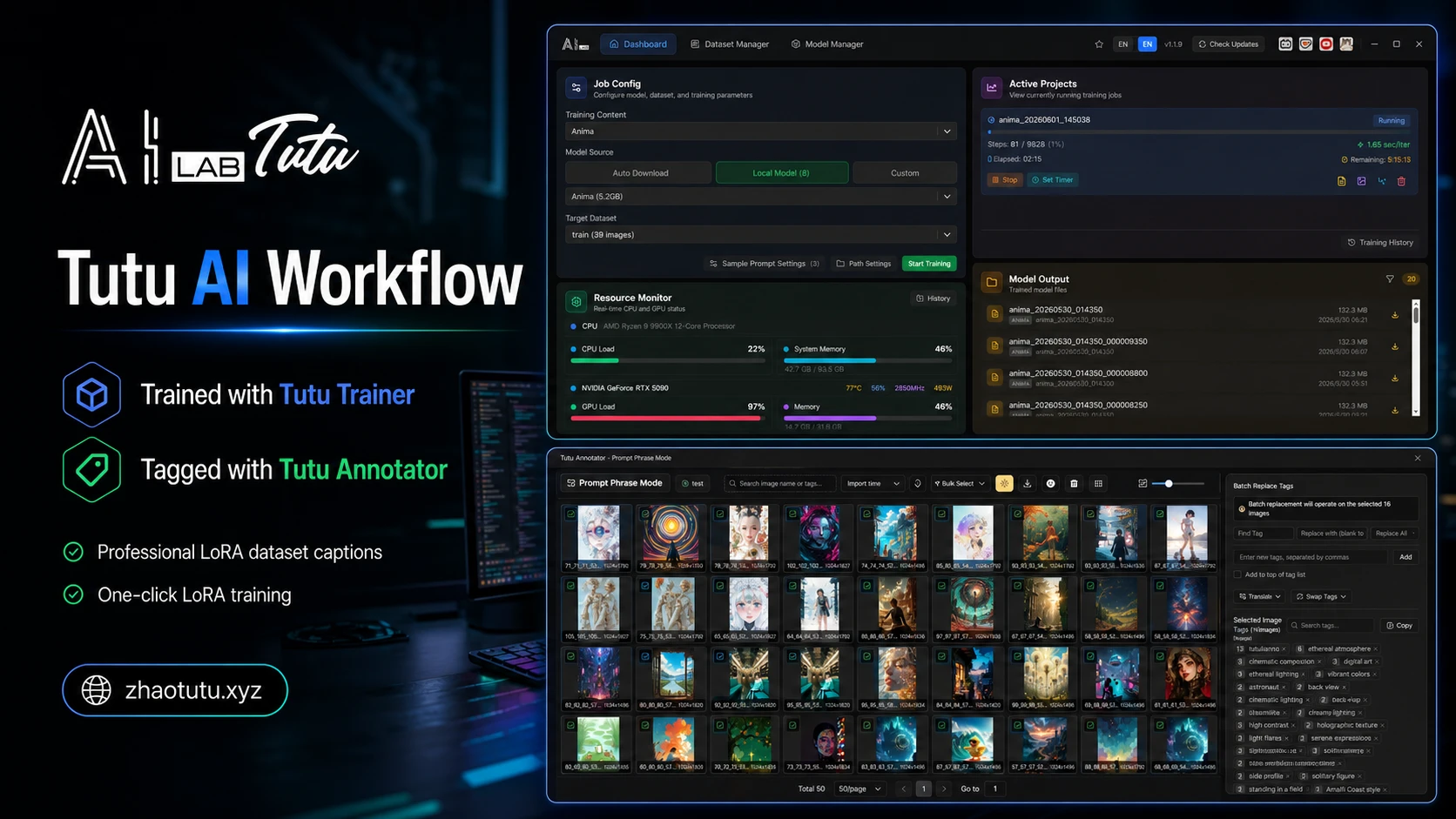 Tutu AI Workflow - Tutu Trainer and Tutu Annotator