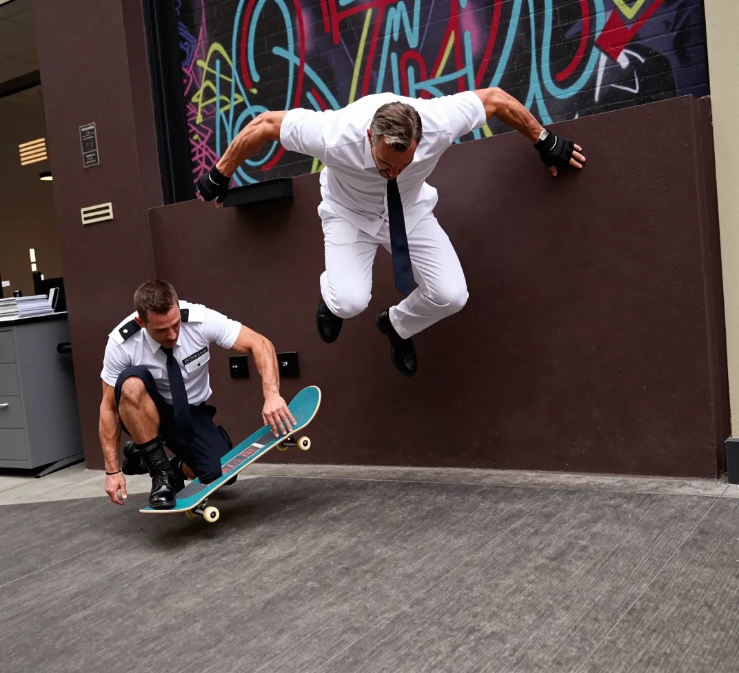 skateboard duel 