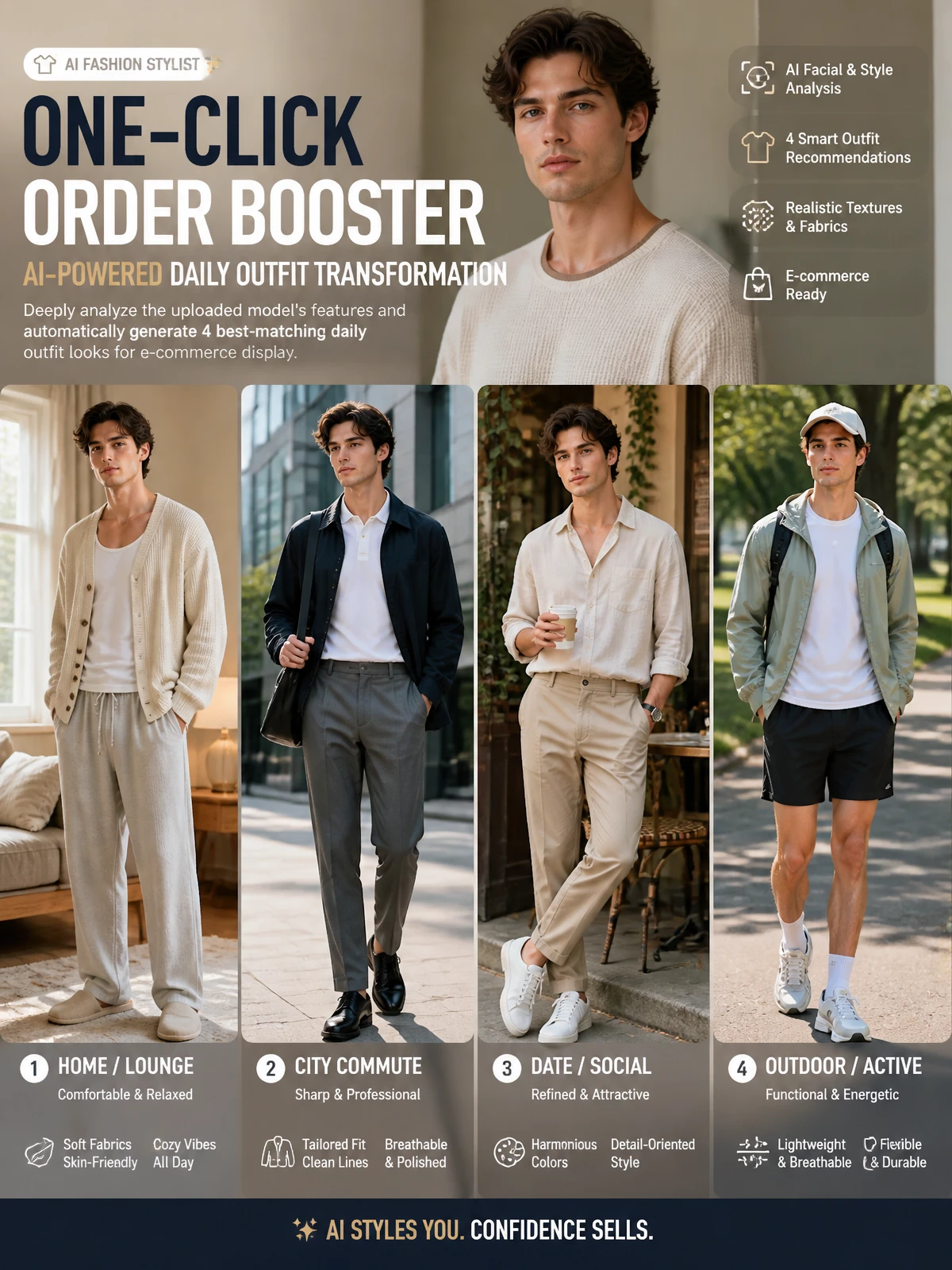 One-Click Sales Booster: AI-Powered Everyday Outfit Styling