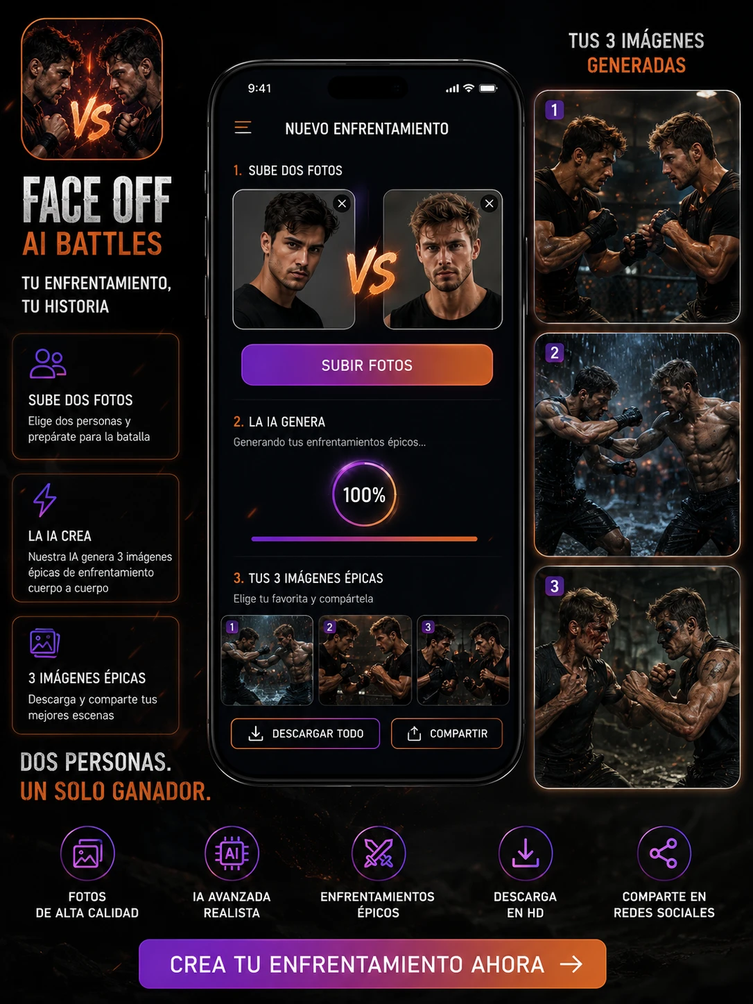 3 Images: Confrontation Between 2 People