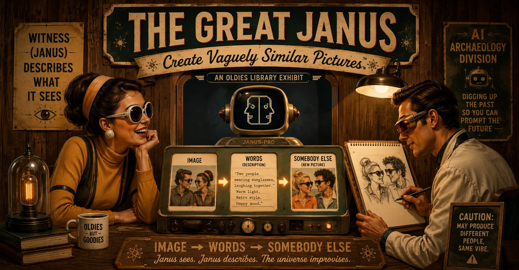 THE GREAT JANUS - Create Vaguely Similar Pictures
