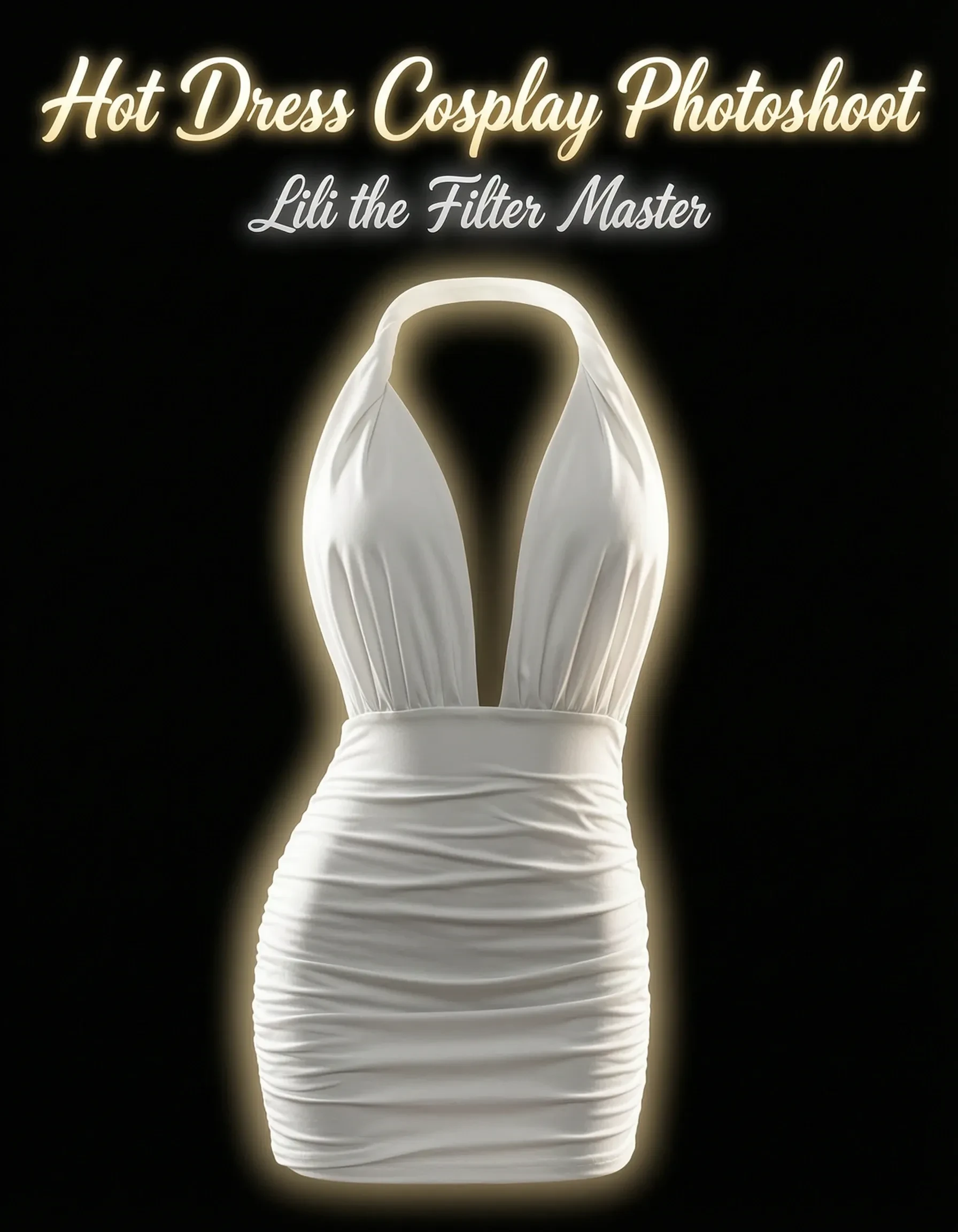 Photo Shoot Filter - Halter Neck Dress - Film-Style Edit