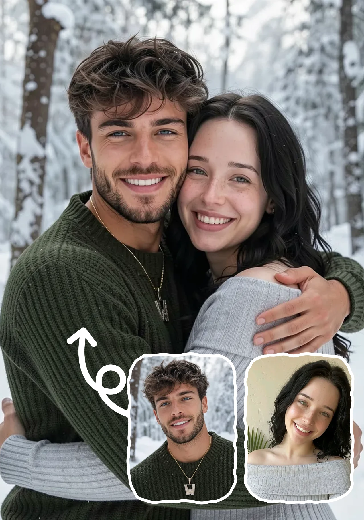 Combine 2 Images Into 1 (Hug/Kiss/Dance)