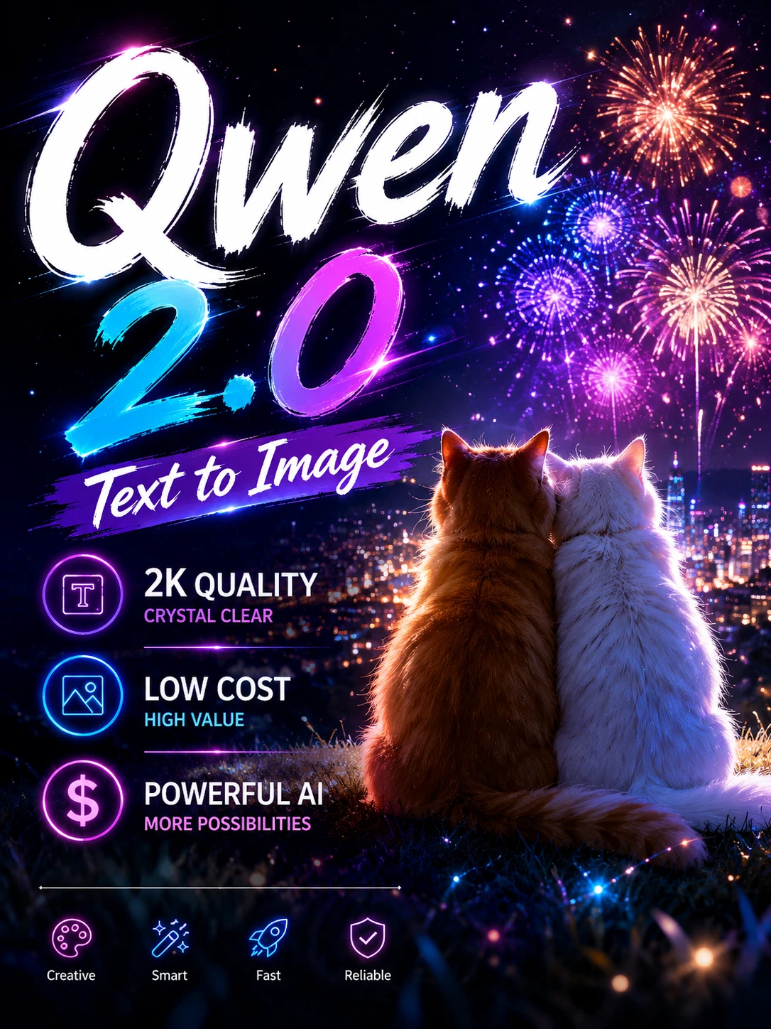 Qwen 2.0 | Text to Image 2K Quality Low Cost