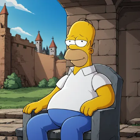 Homer Simpson Illustrious