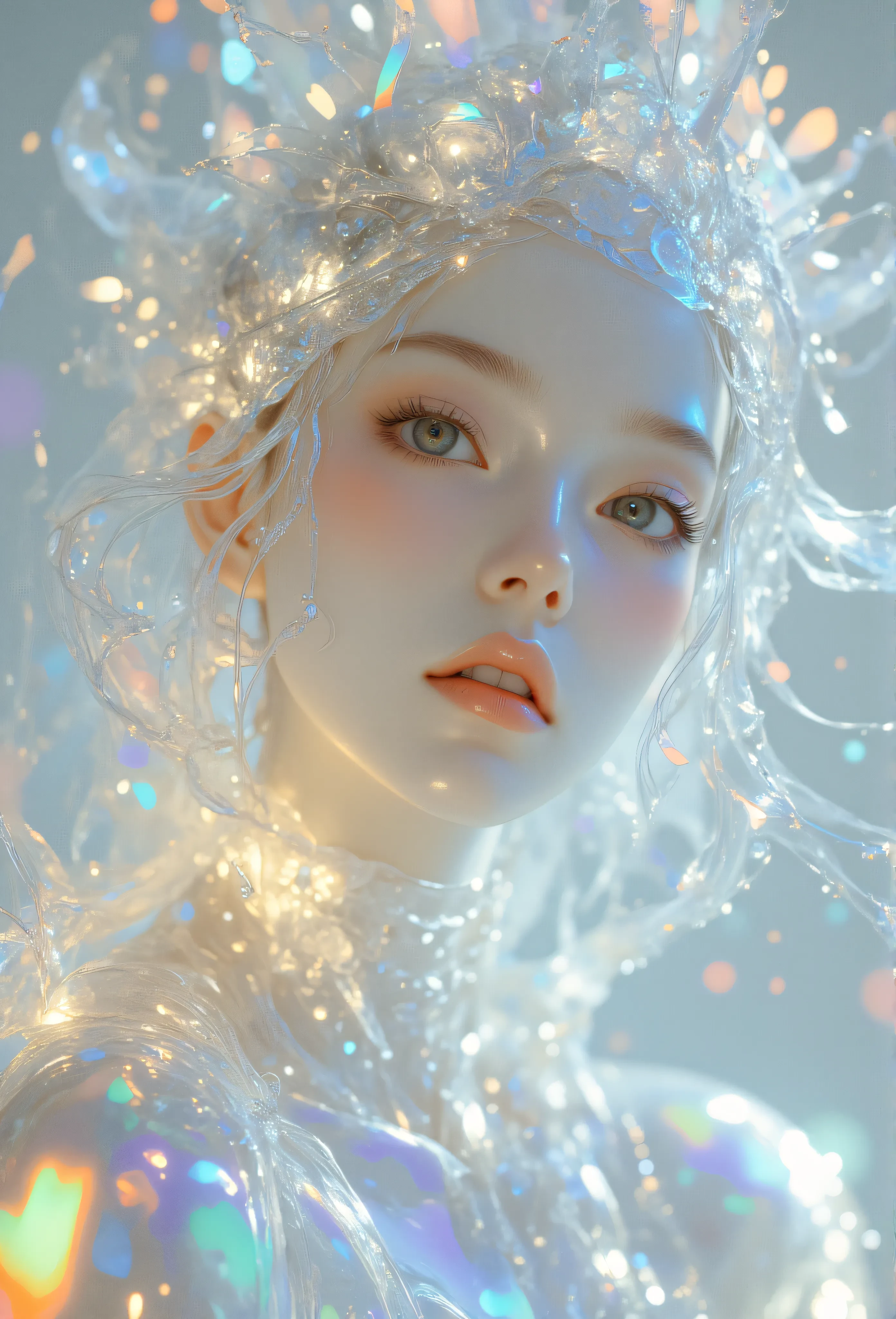 FLUX T2I Holographic Ethereal