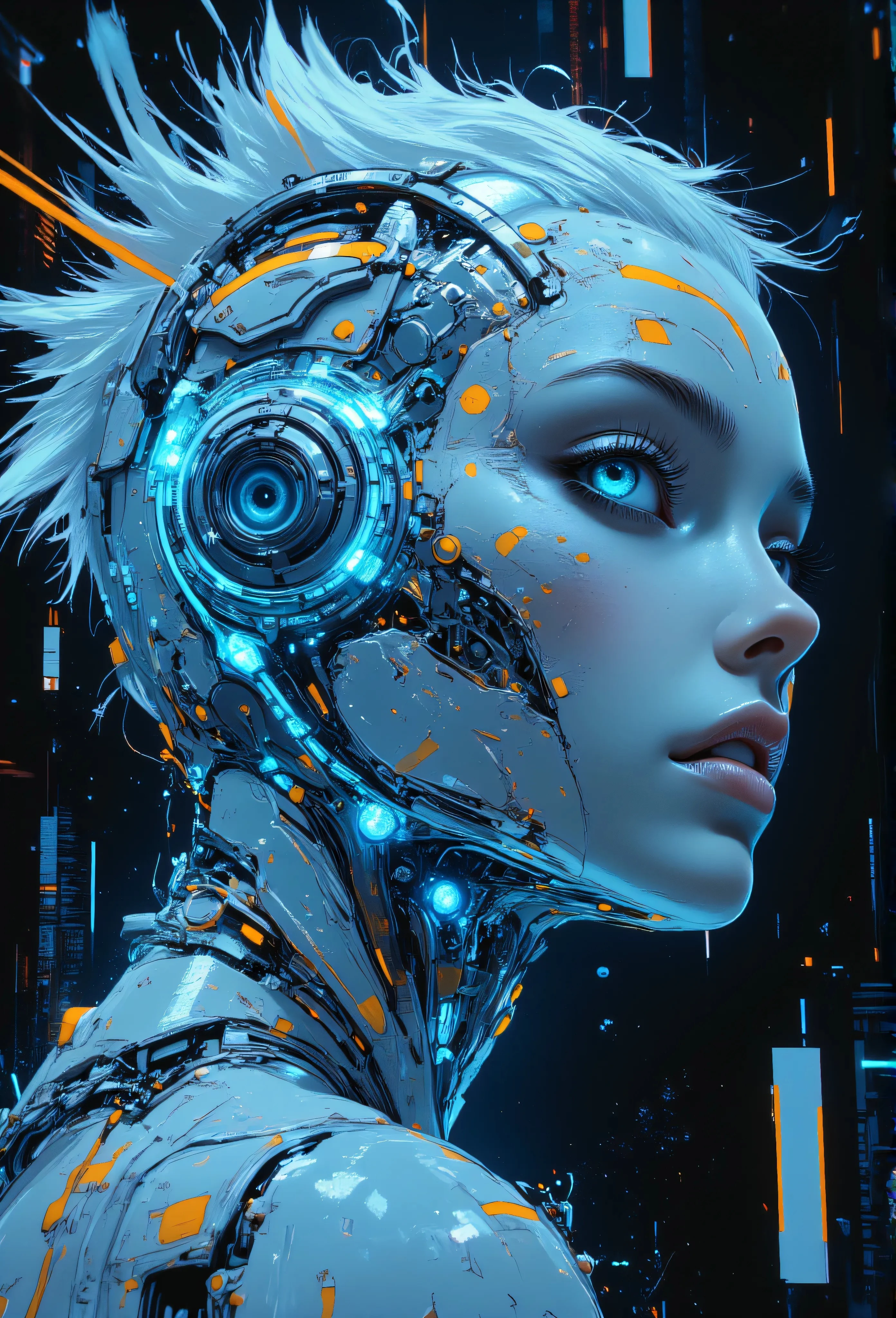 FLUX T2I Cyborg Portrait Generator