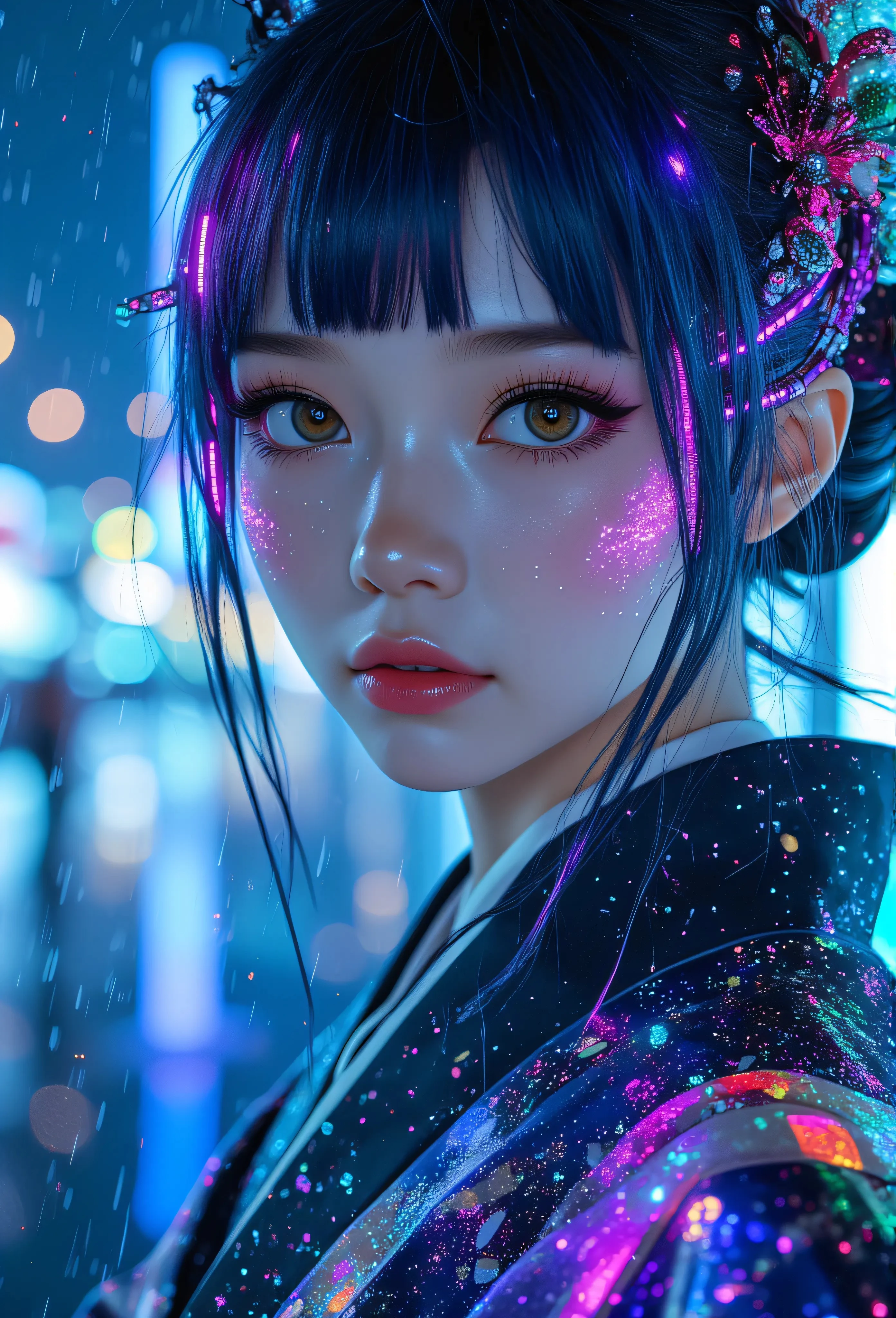 Flux Cyber Geisha Portrait Generator