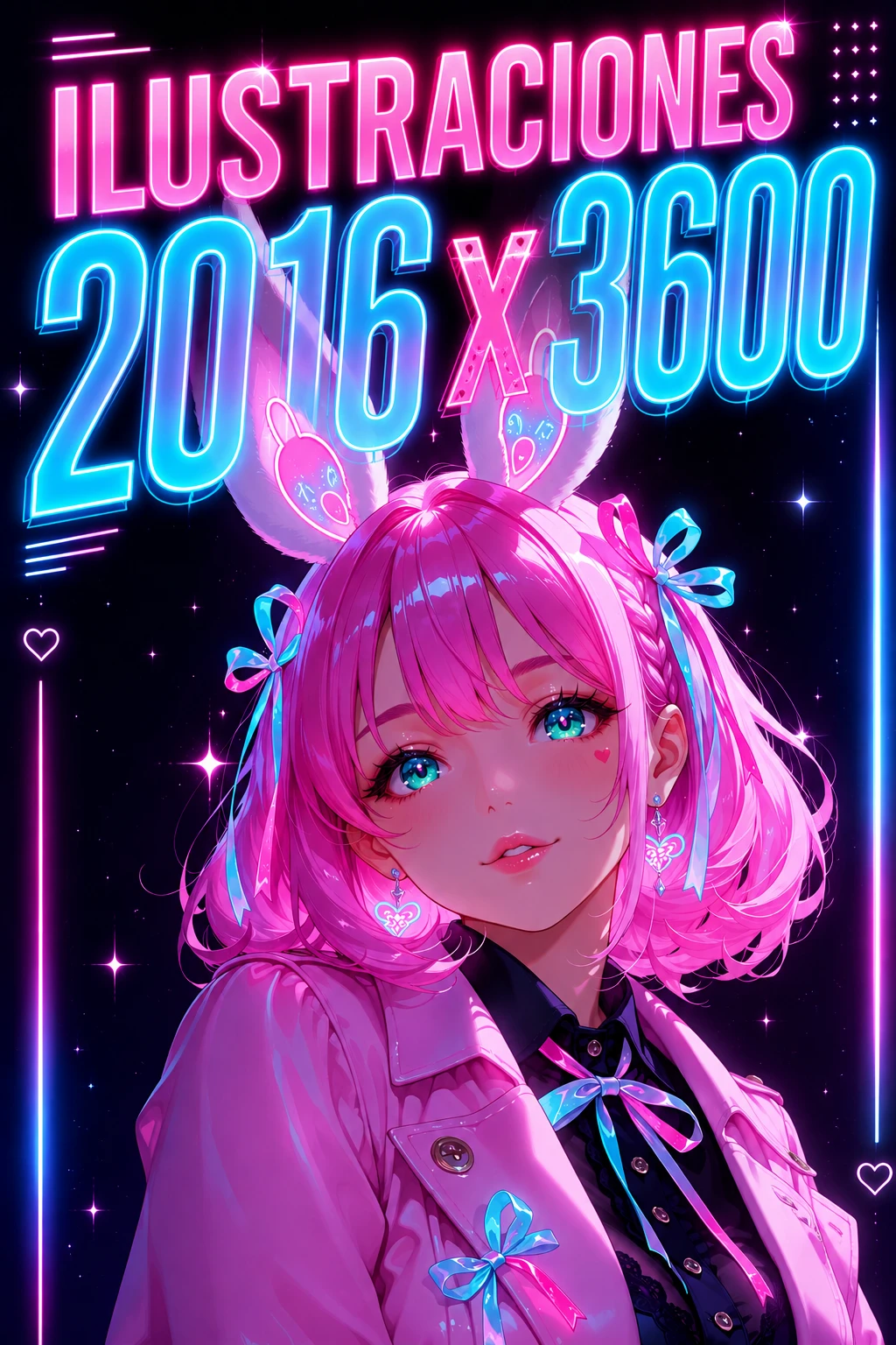 Anime Illustrations: 2016 X 3600
