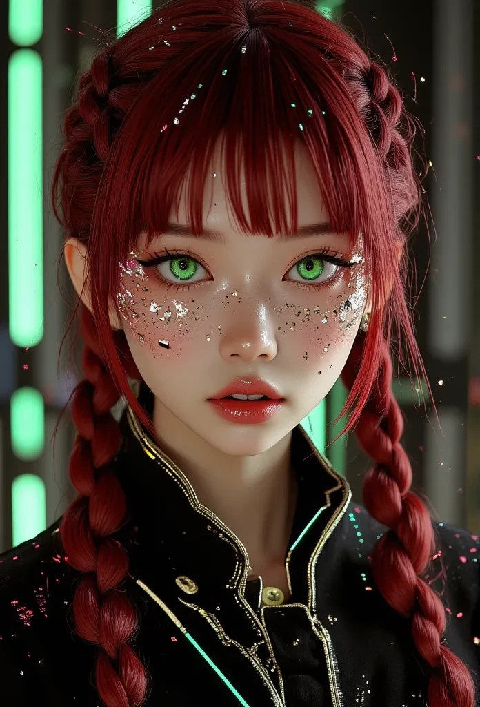 Cyberpunk Glitch Portrait Generator
