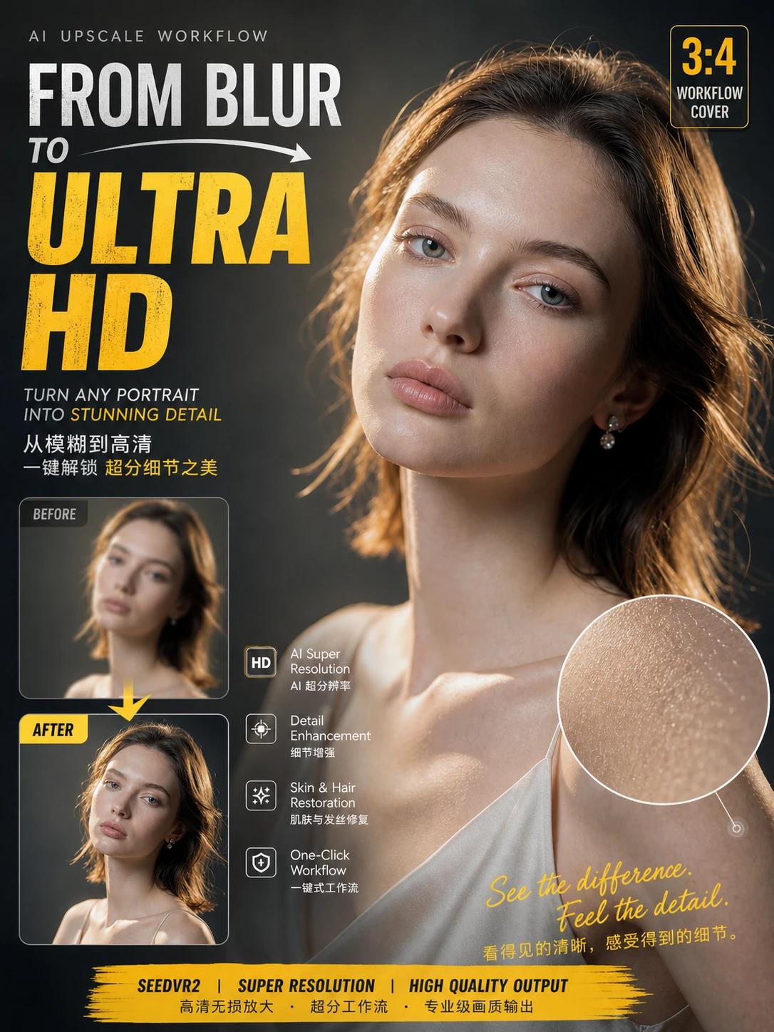 HD Portrait Upscale