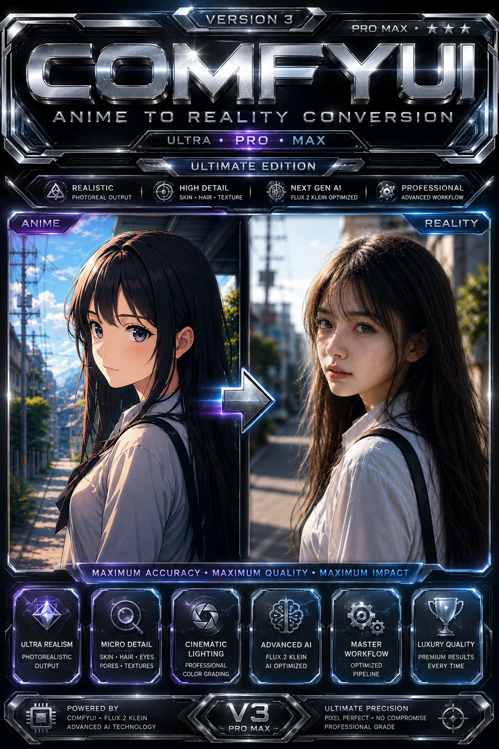 Anime To Real - Flux 2 Klein V3 Pro Max