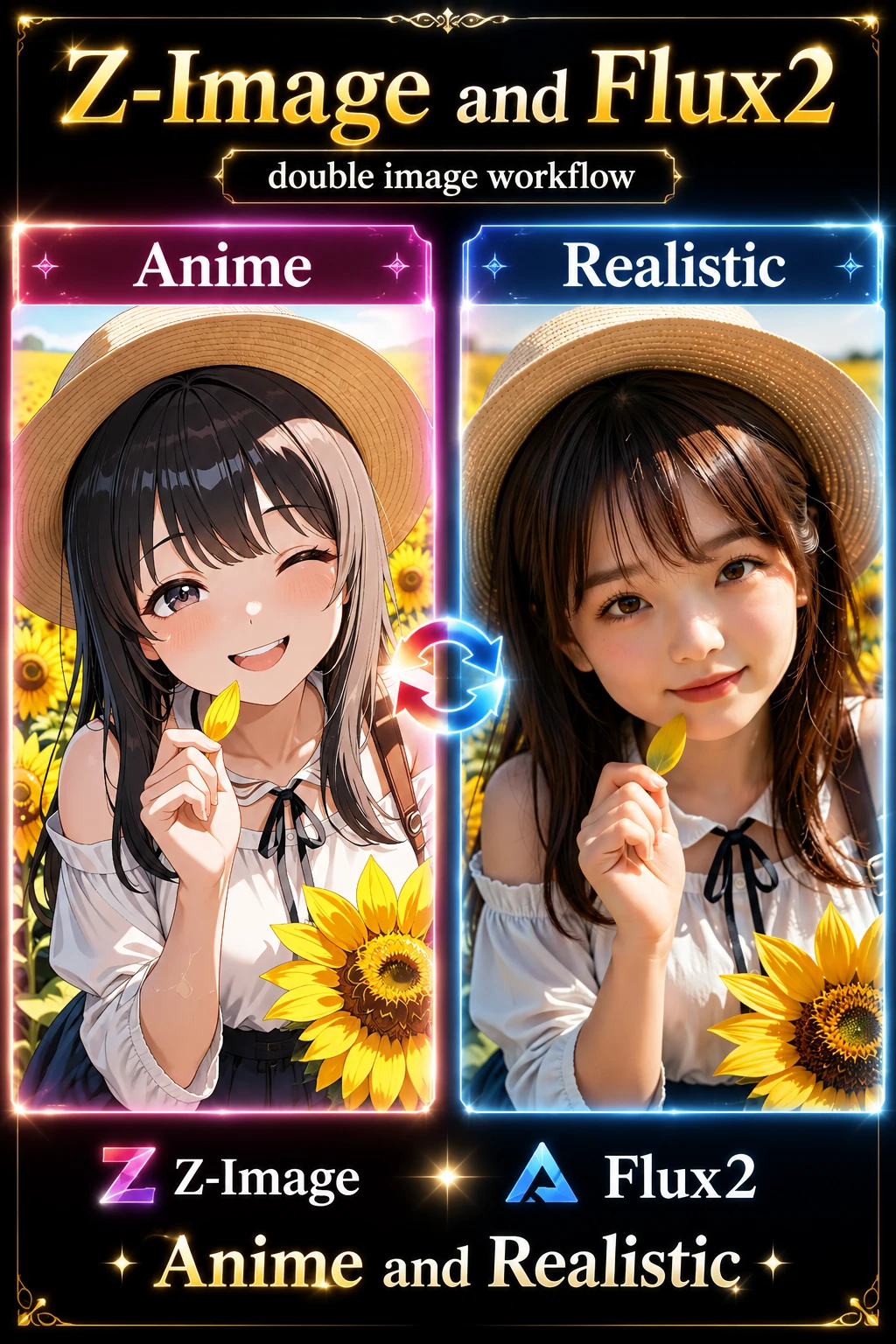 Double Image Workflow【Z-image and Flux2】