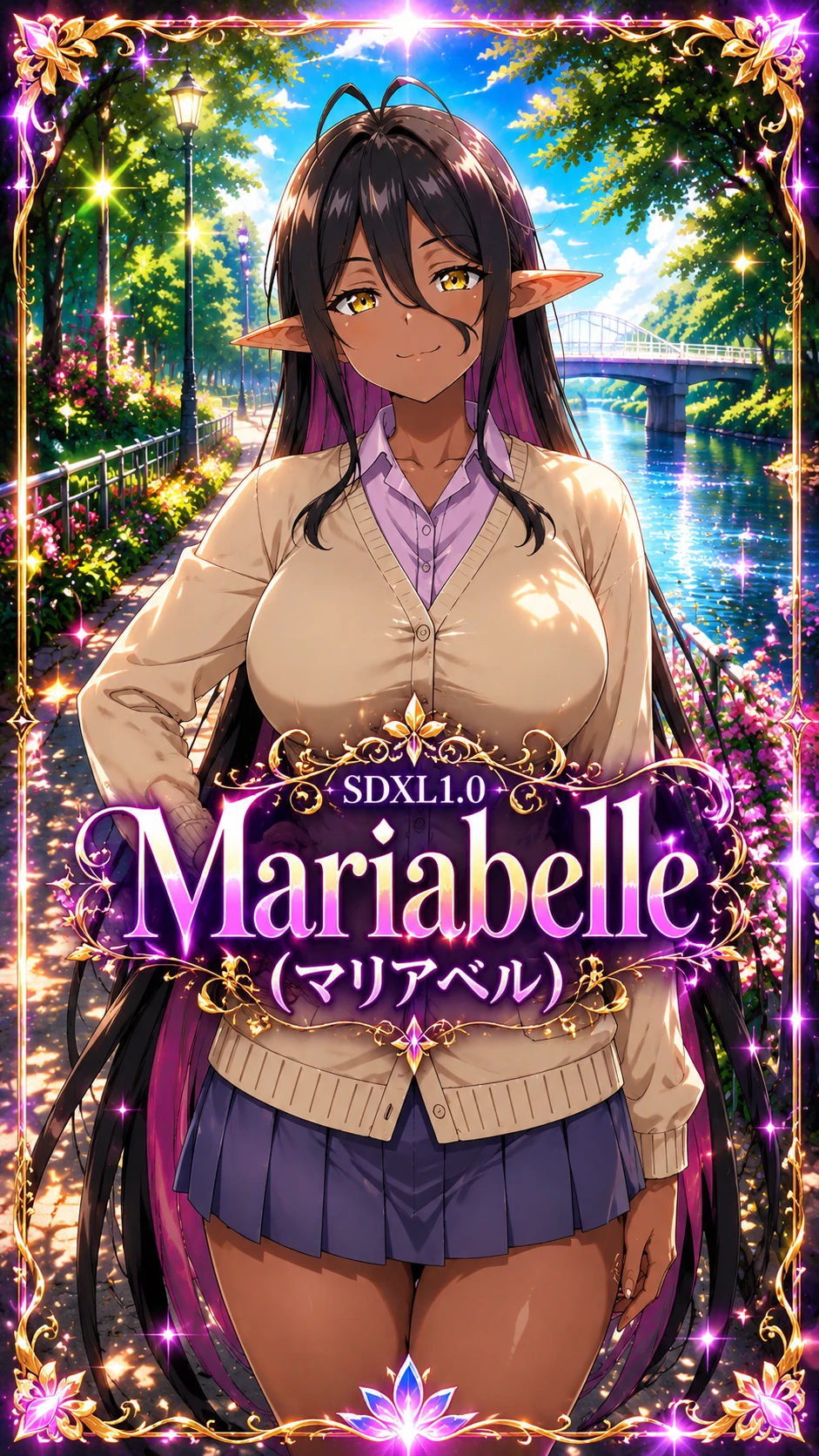 SDXL1.0_Mariabelle (マリアベル) - Yandere Dark Elf_ She Chased Me All the Way From Another World!