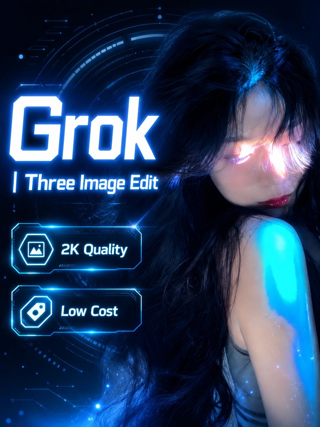 Grok | Three Image Edit 2K Low Cost