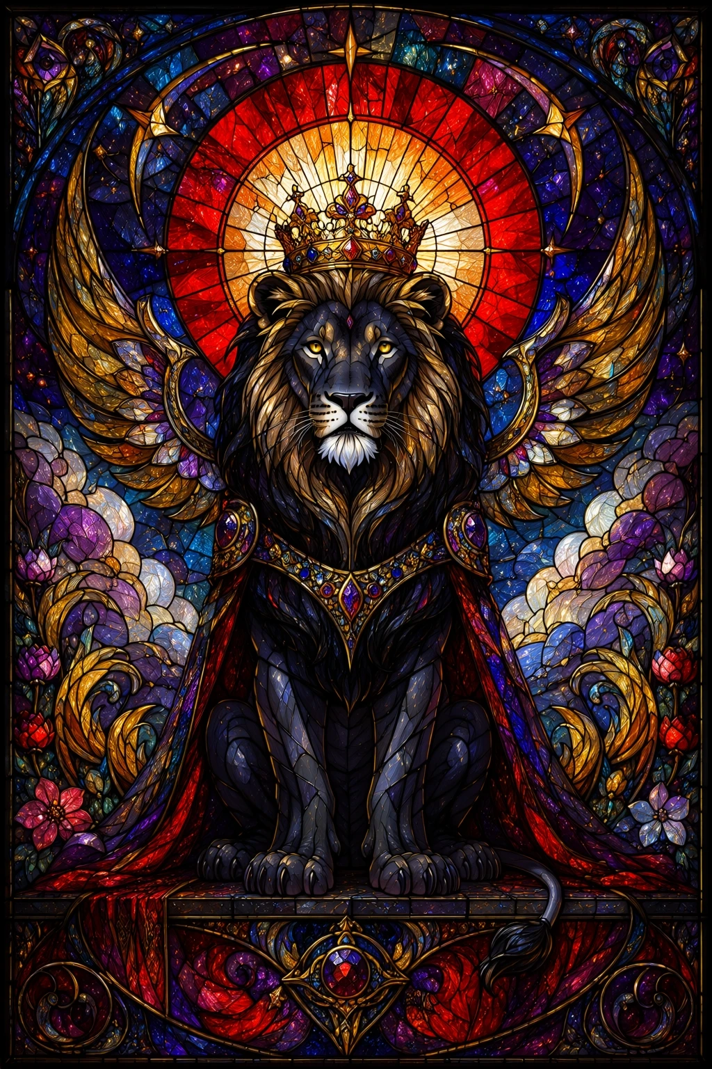 Luminous Stained Glass Style