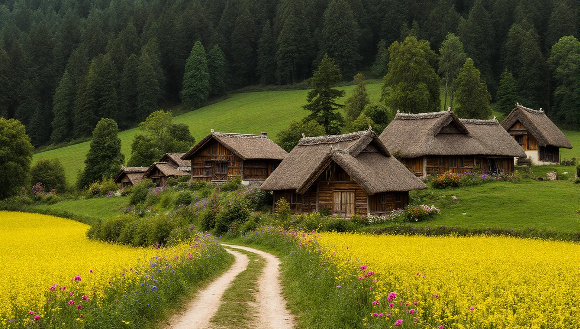 House on the back of the mountain