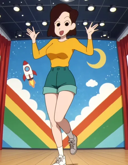ep135 Pompokochin Taisō 体操のおねいさん | Crayon Shin-chan クレヨンしんちゃん