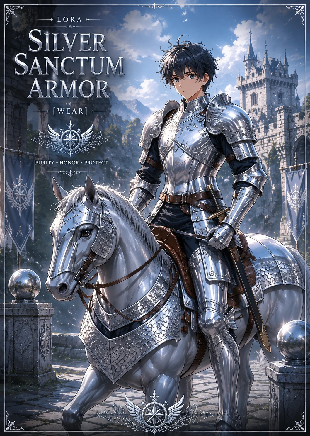 Silver Sanctum Armor [WEAR] XL1275