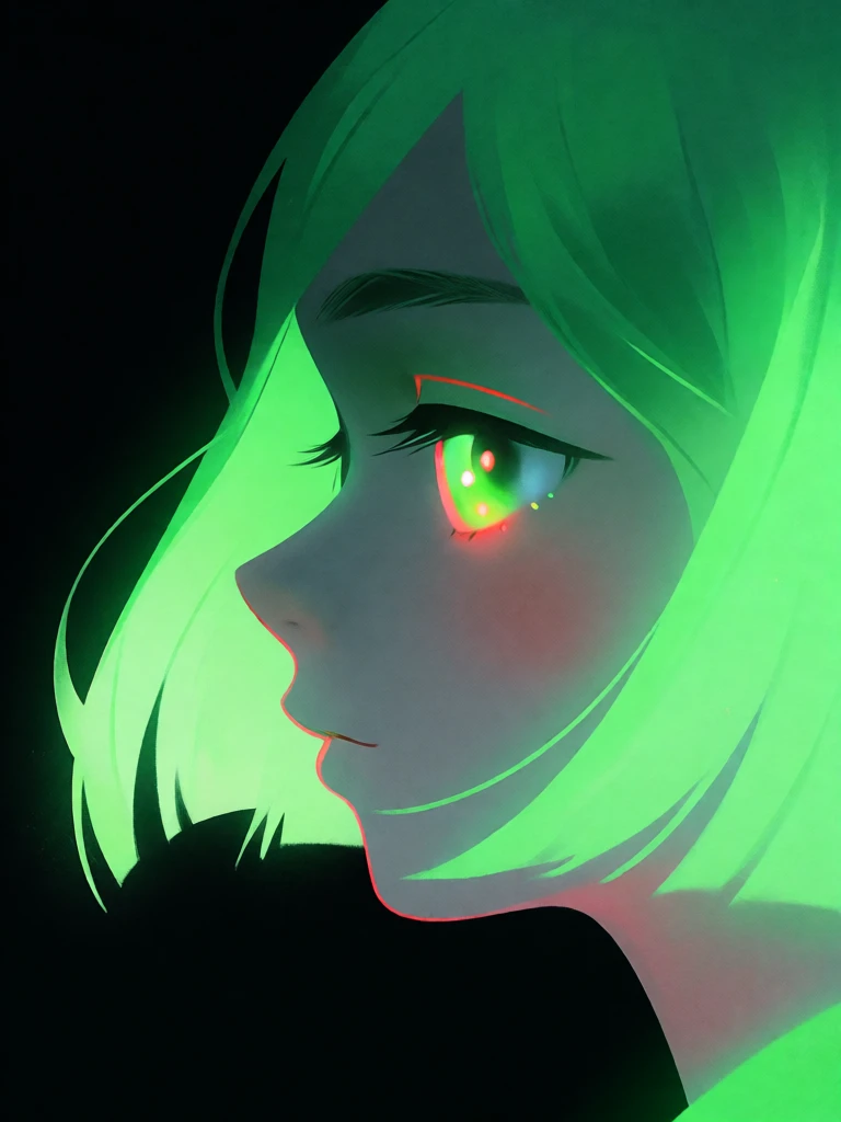 KREA2Fluorescent colorful anime illustration V1