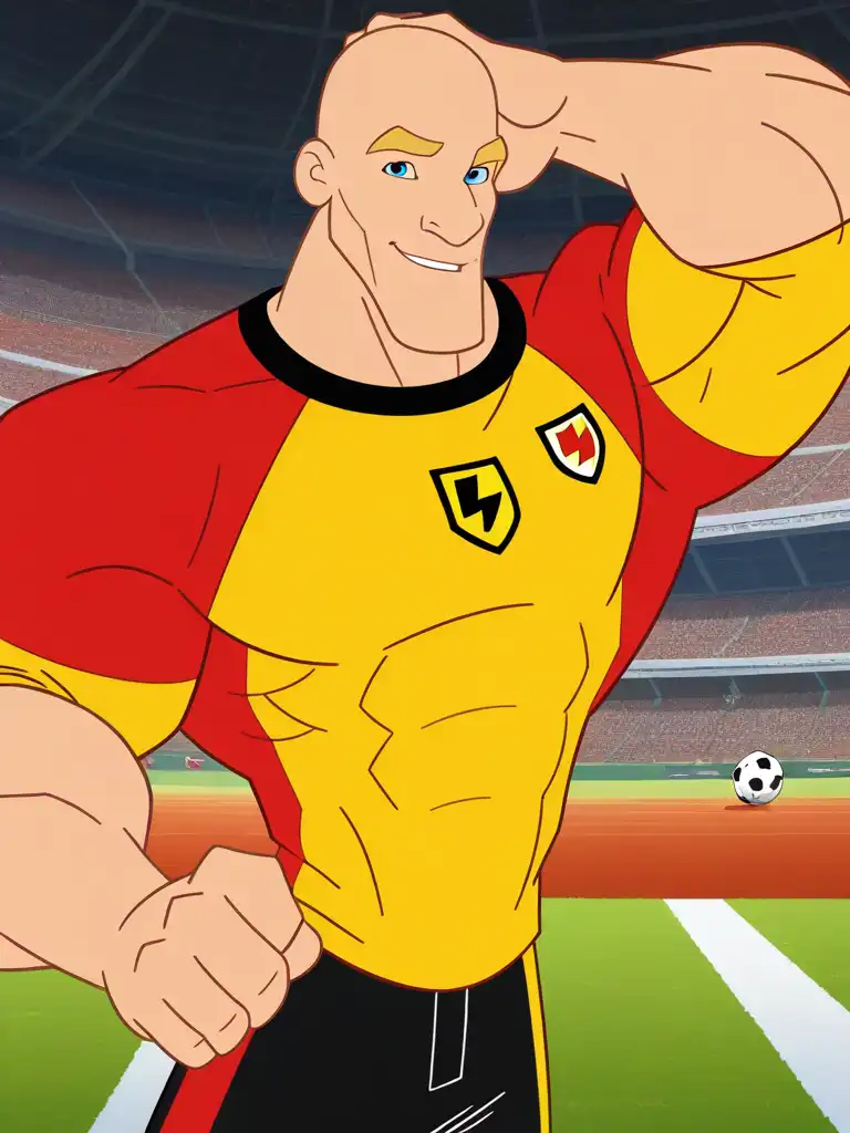 Seems Like Big Bo Or August black (Supa Strikas AU) PixAIArt