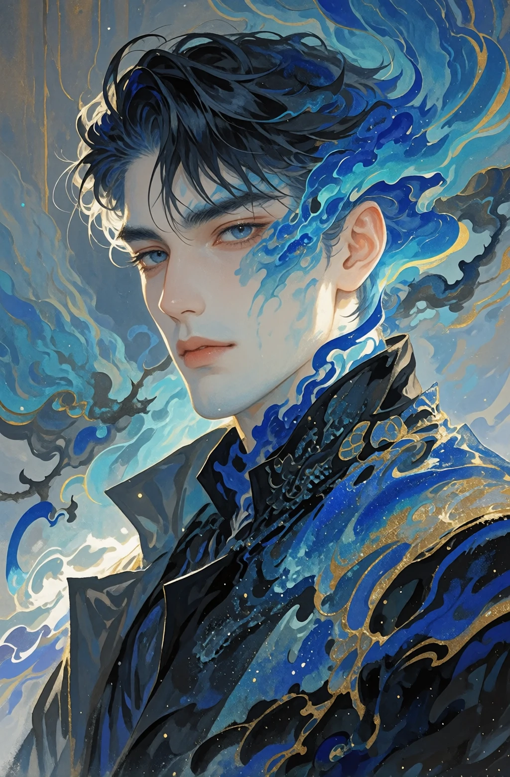 Krea2 国风岩彩板画 V1